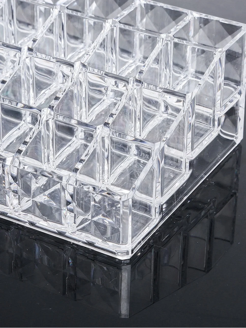 PRE-OWNED - Clear Acrylic Lipstick Holder - Makeup Organizer - 36 Spaces